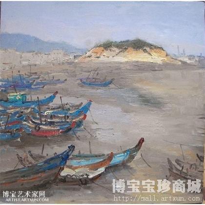 黄志雄 船景系列 类别: 风景油画